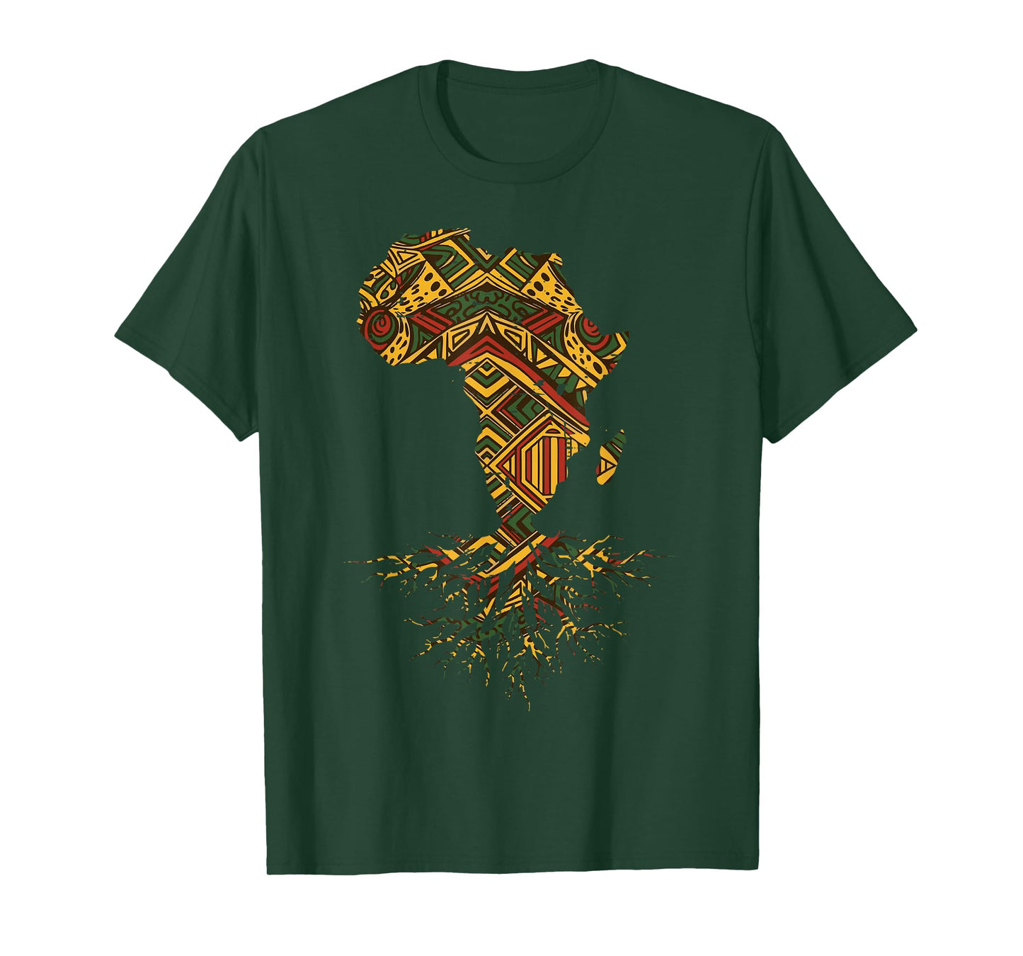 Black History Africa Map Roots African Pride Men Women Kids T-Shirt