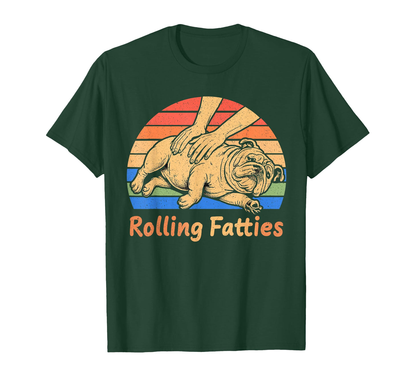 Rolling Fatties English Bulldog Lover Puppy Owner Bulldog T-Shirt