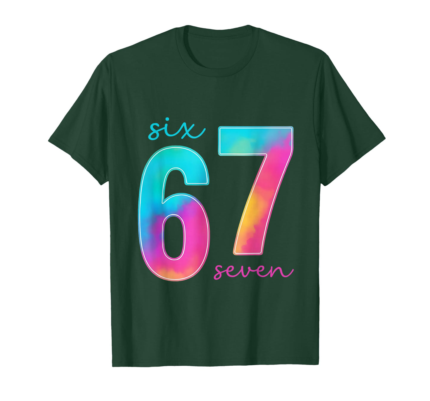Funny Six Seven 6 7 Meme Gen Alpha Slang 67 Kids T-Shirt