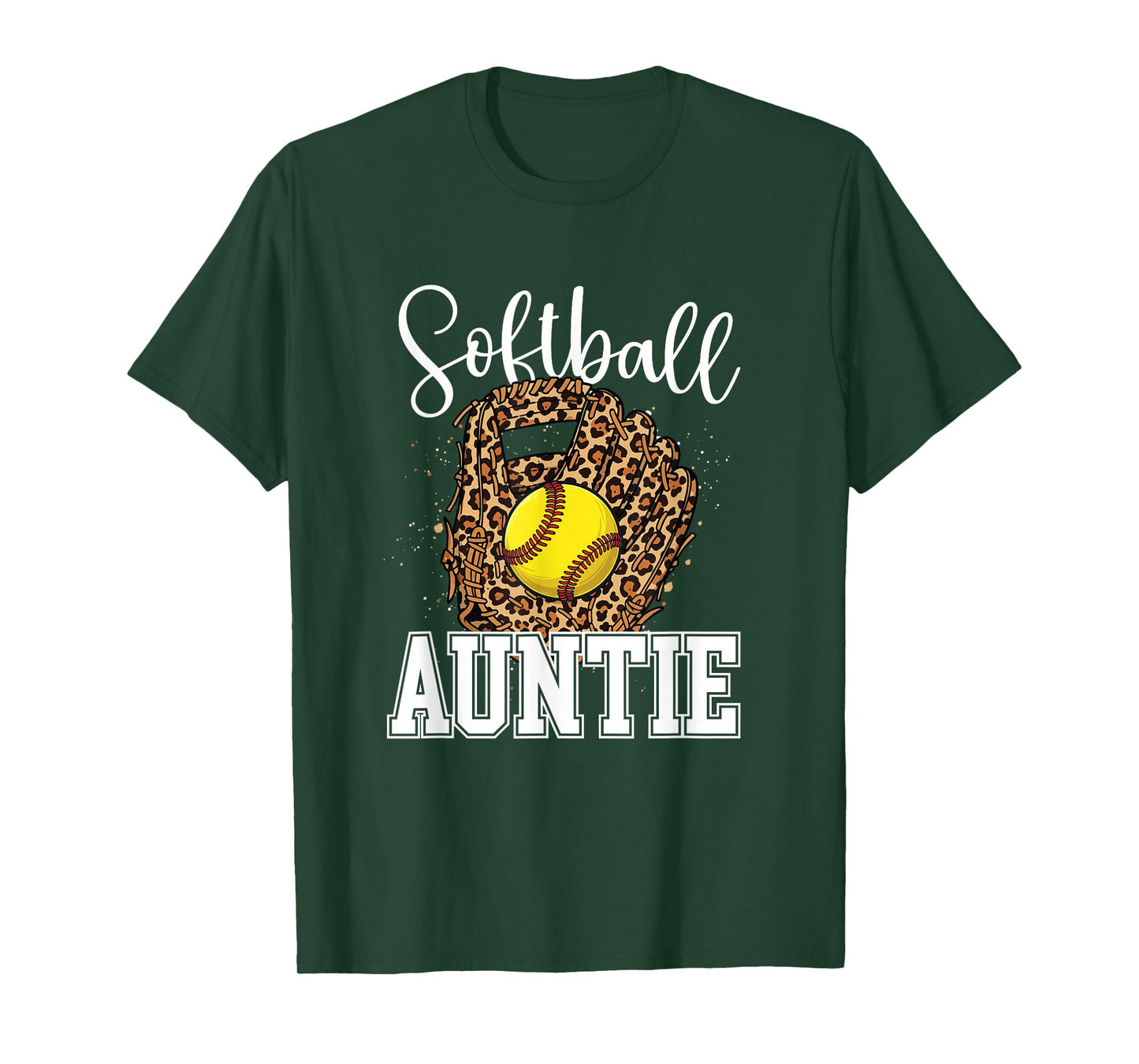 Softball Auntie - Softball Lover Softball Aunt Softballer T-Shirt