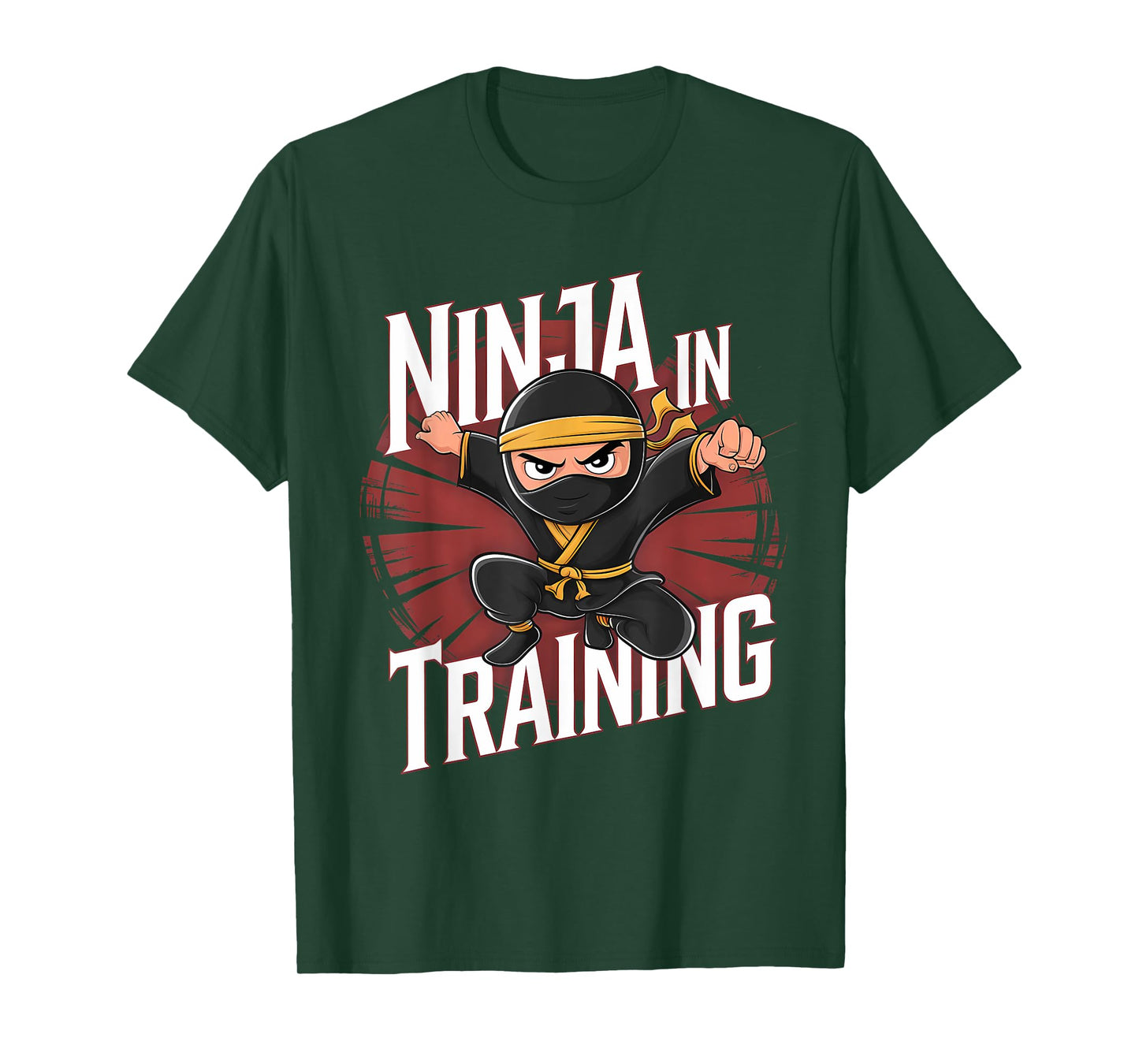 Ninja In Training Costume Party Warrior Boys Girls Kids T-Shirt