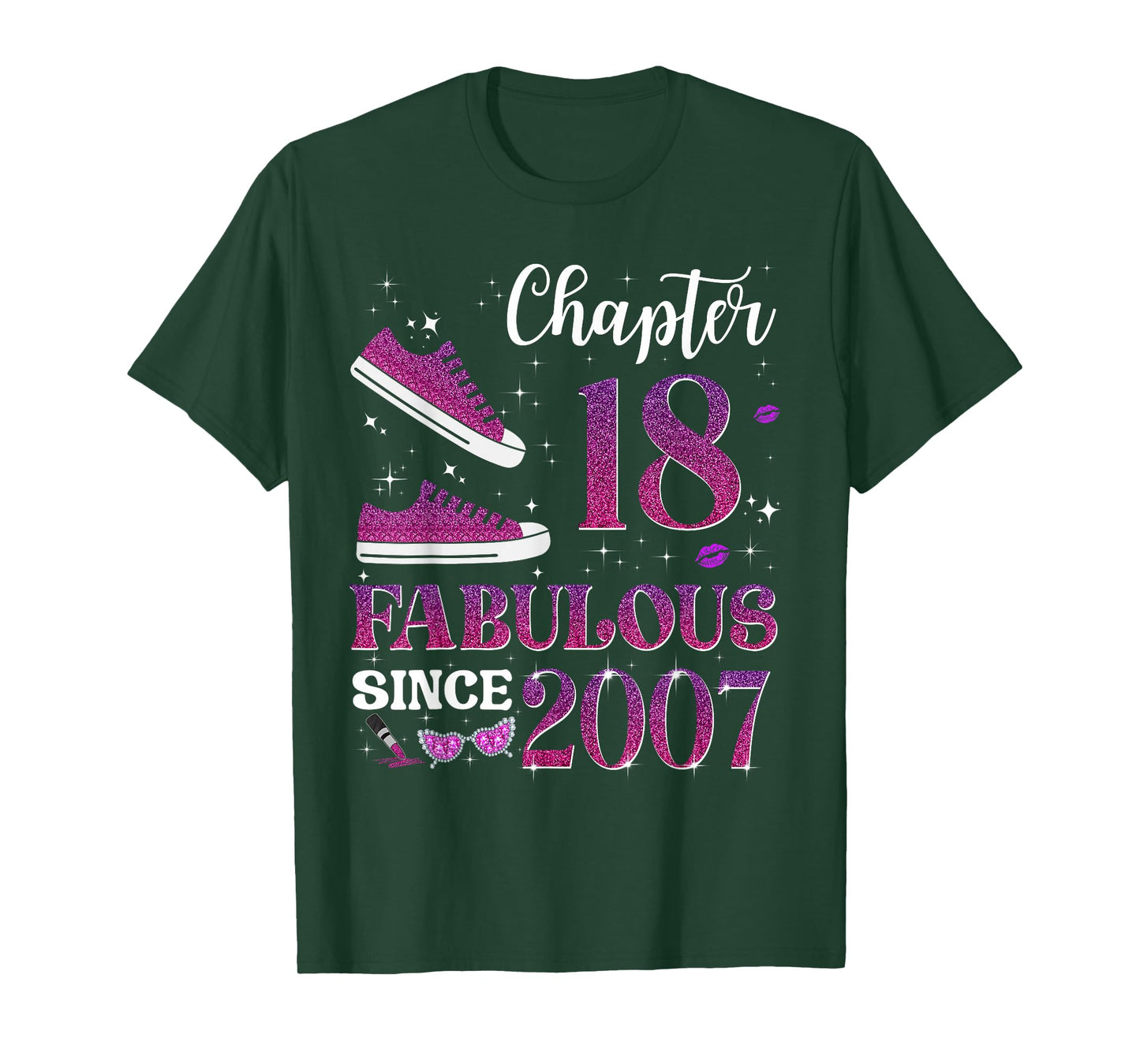 Chapter 18 Fabulous Since 2007 18th Birthday Girl Lady T-Shirt