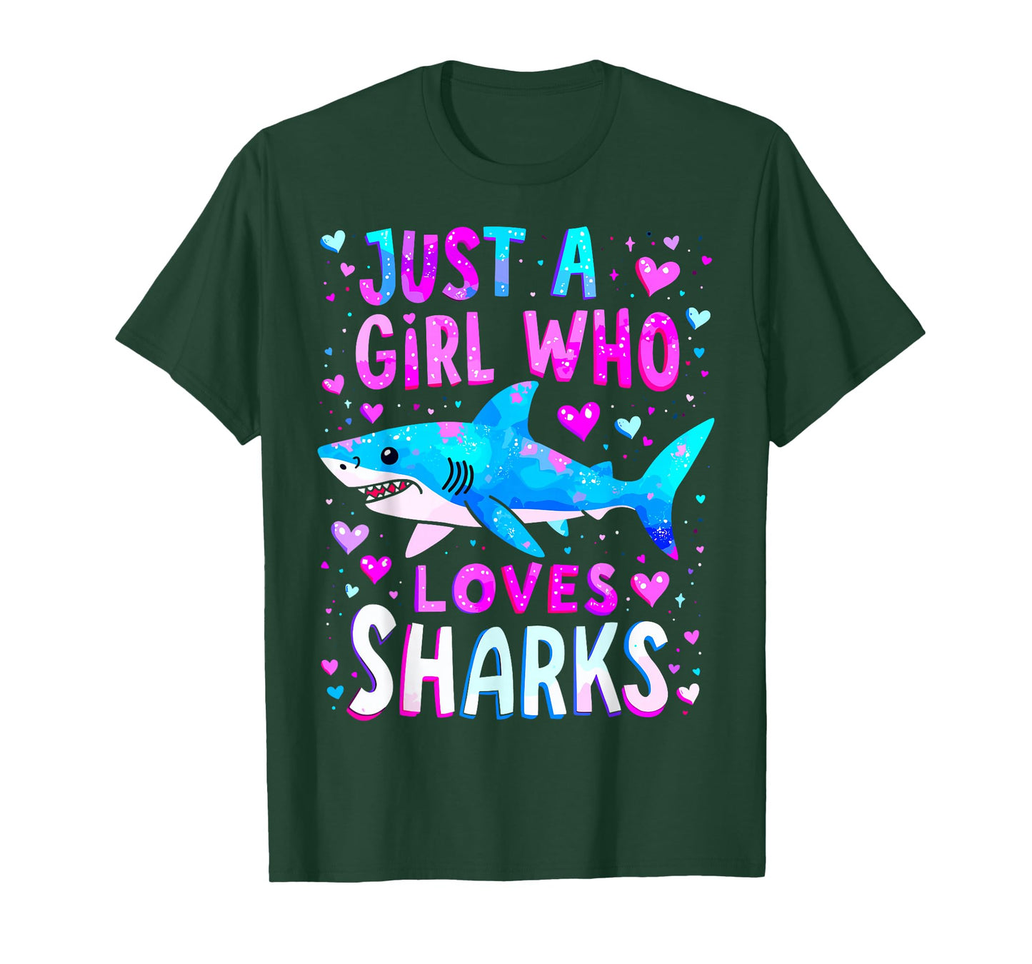 Shark Just a Girl Who Loves Sharks T-Shirt