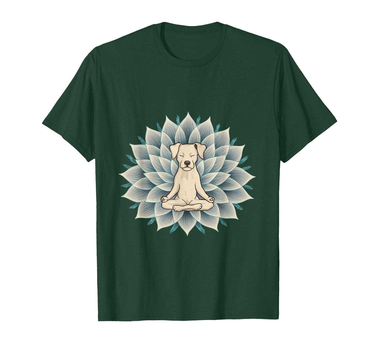 Buddha Yoga Dog Shirt Meditation Lotus Flower T-Shirt T-Shirt for Men Women