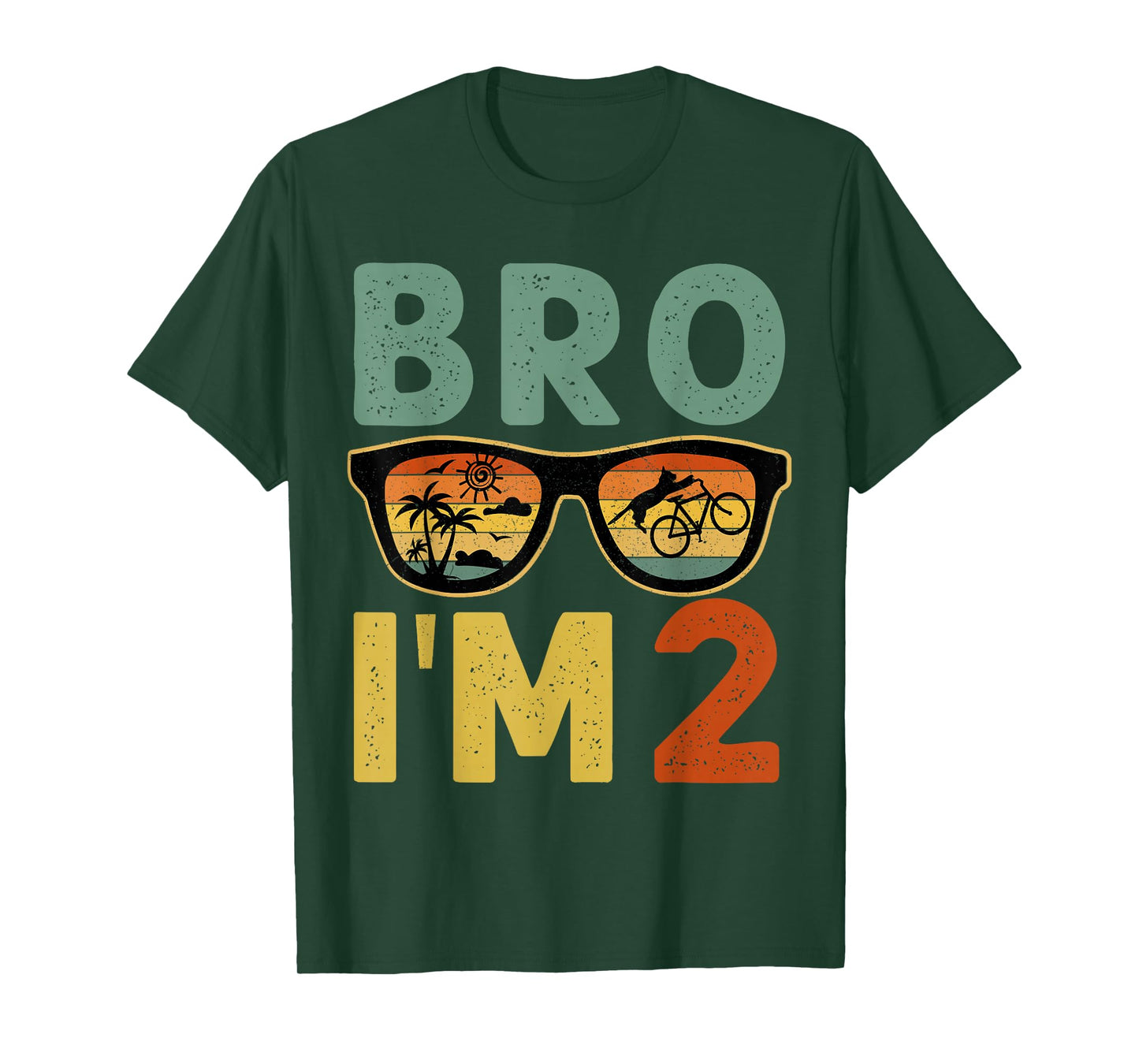 2nd Birthday Boy Bro I’m 2 Year Old Kids Two Bday T-Shirt