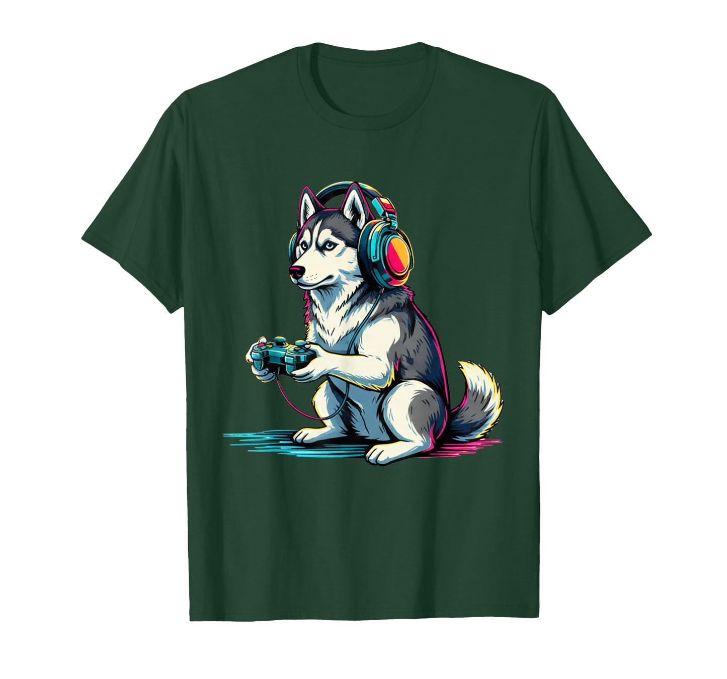 Husky Funny Video Games Husky T-Shirt