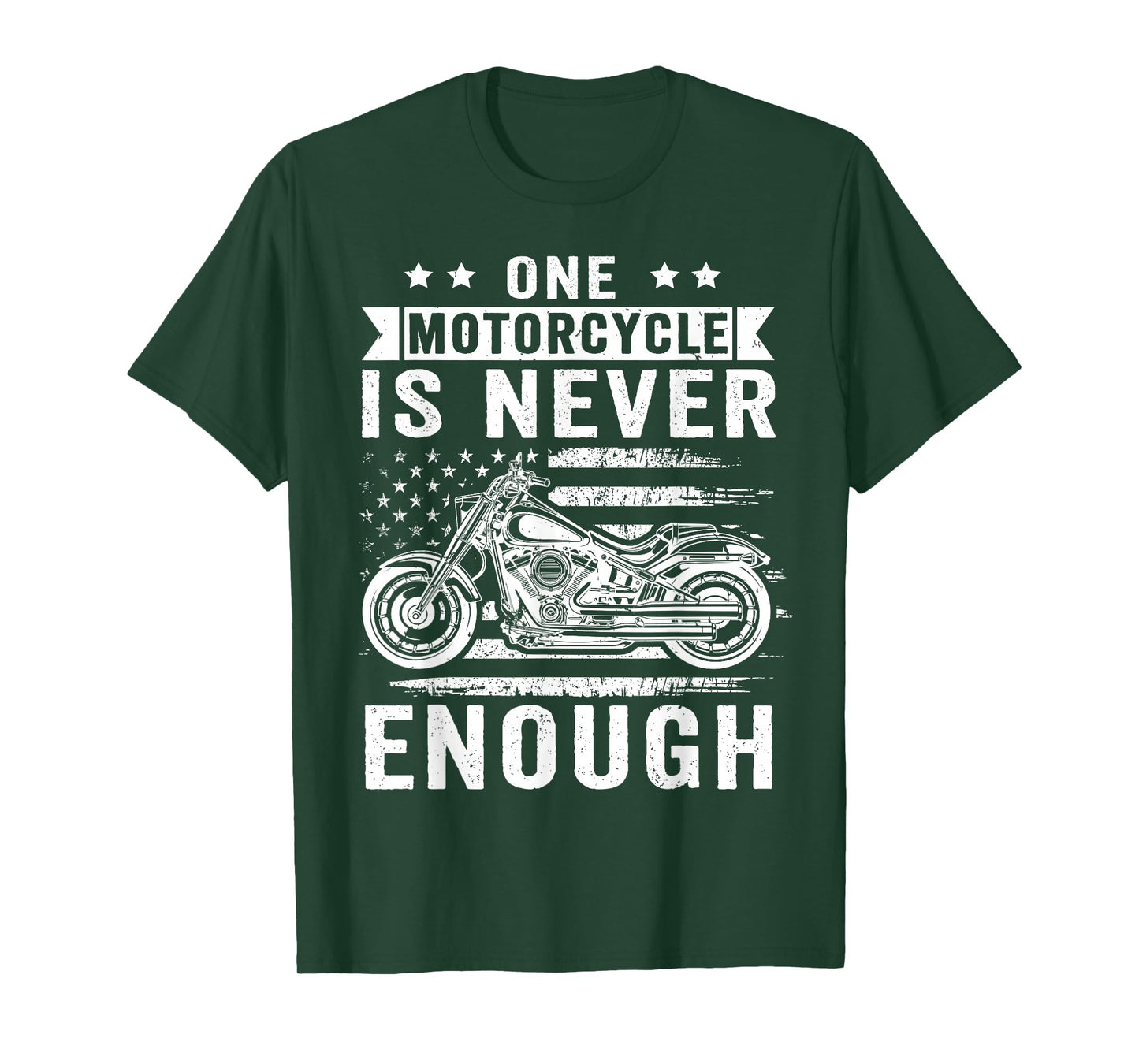 One Motorcycle is Never Enough Funny Grandpas Biker Rider T-Shirt