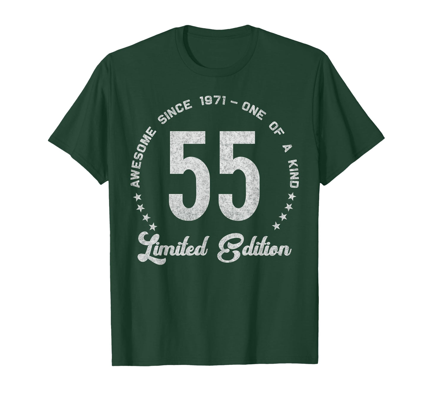 55 Year Old Gifts Vintage 1971 Limited Edition 55th Birthday T-Shirt