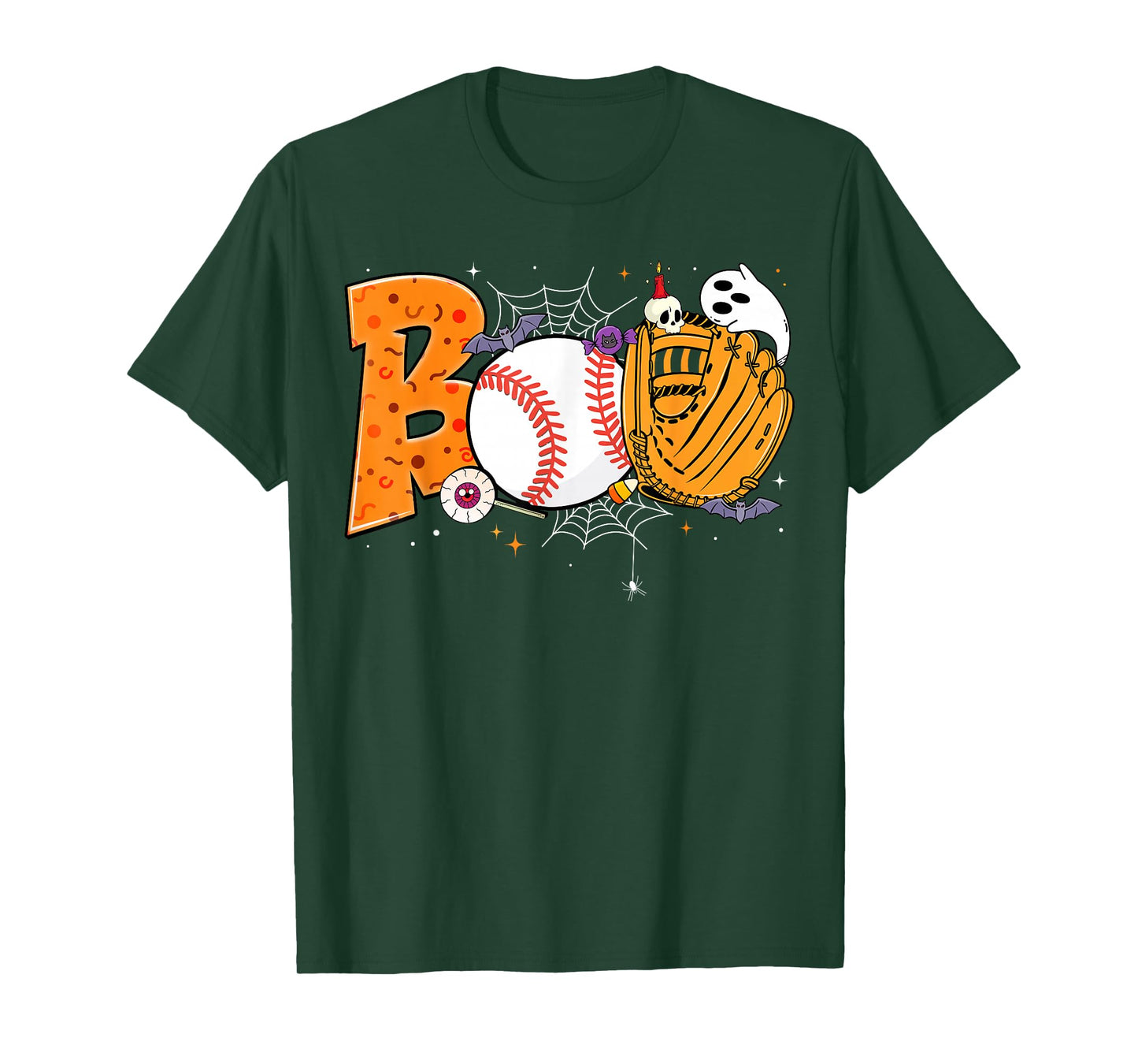 Boo Baseball Player Catcher Pitcher Funny Halloween Costume T-Shirt