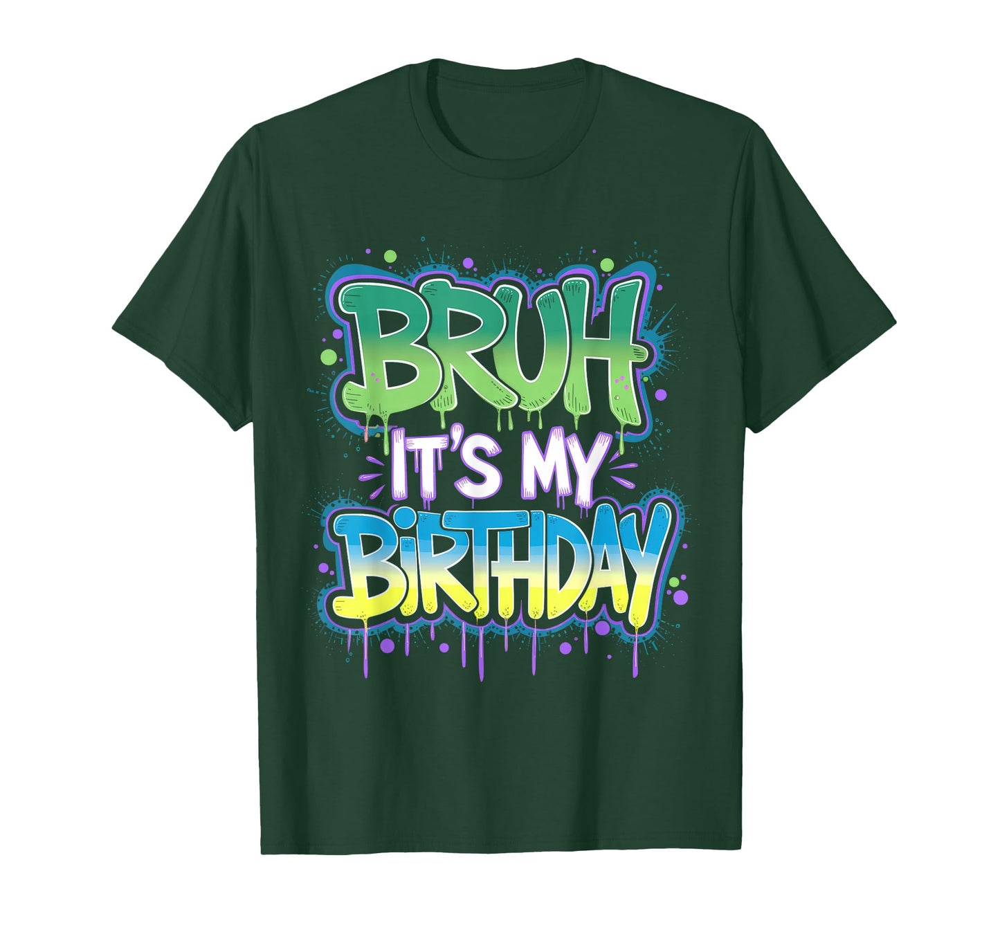 Bruh It's My Birthday Funny Birthday Boy Teen Gamer Meme T-Shirt