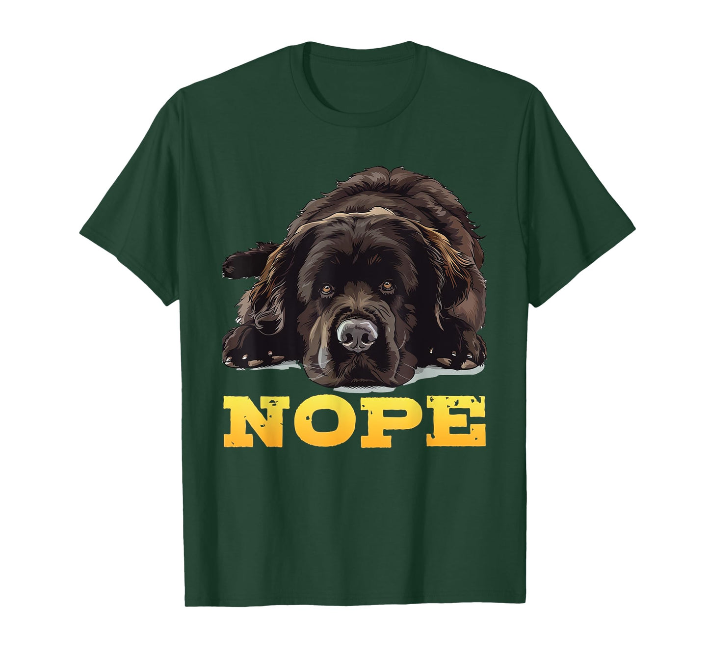 Newfoundland NOPE Stubborn Newfie Funny Dog Owners T-Shirt for Men Women