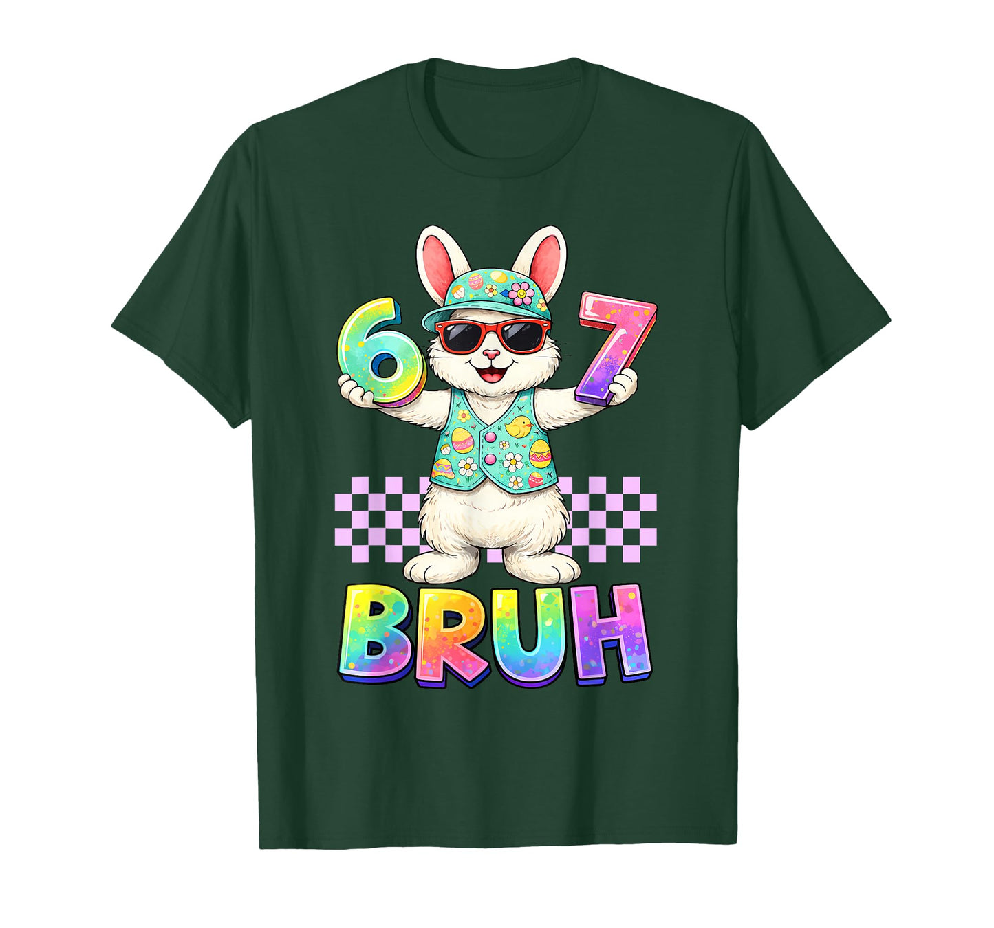 Six Seven Easter Kids Bunny 67 Easter Toddler Teens Boy Girl T-Shirt
