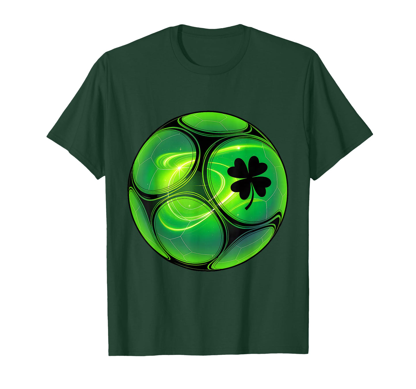 Soccer Shamrock Lucky Clover Irish St Patrick's Day Boys T-Shirt
