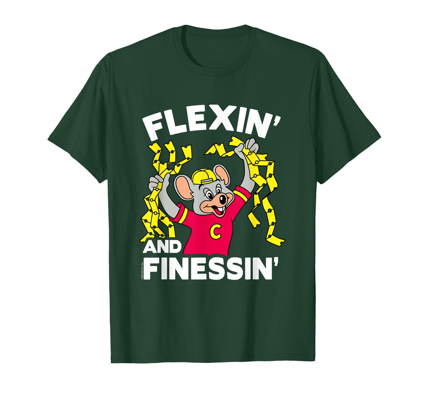 Chuck E. Cheese Flexin' And Finessin' Handful Of Tickets T-Shirt