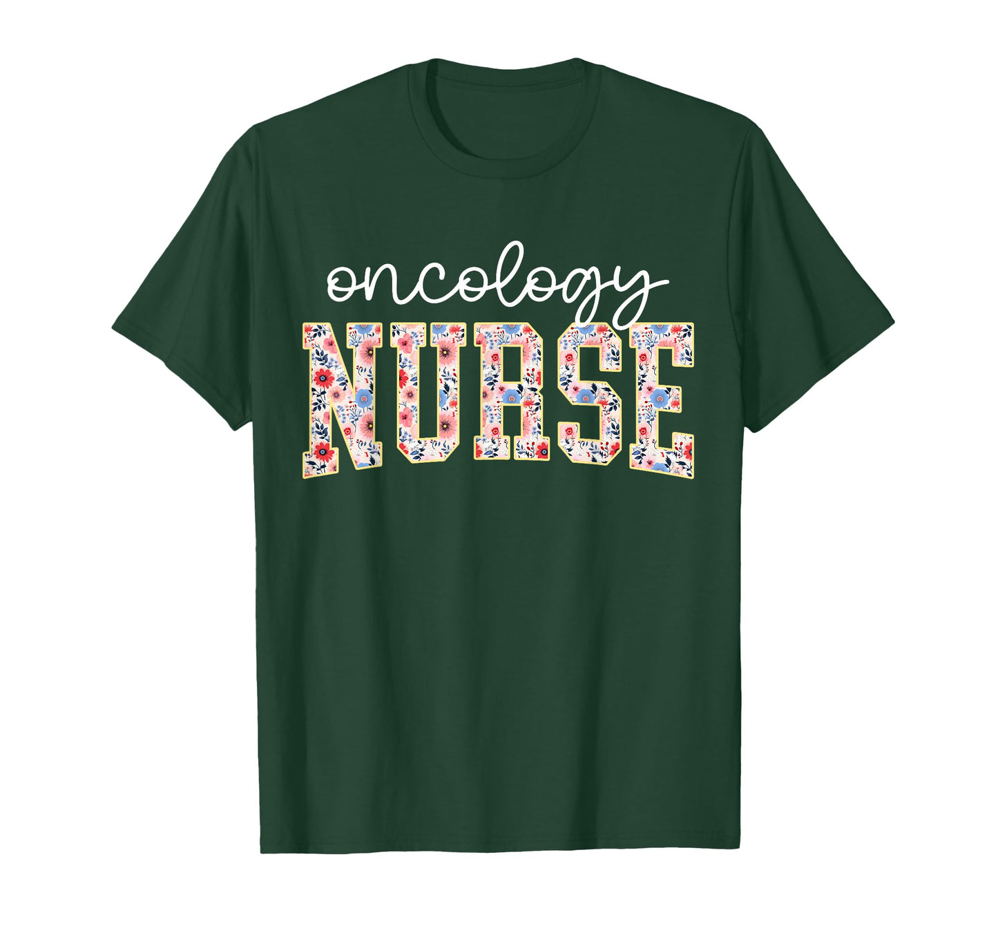 Floral Oncology Nurse OCN Nursing Oncologist Wildflowers T-Shirt