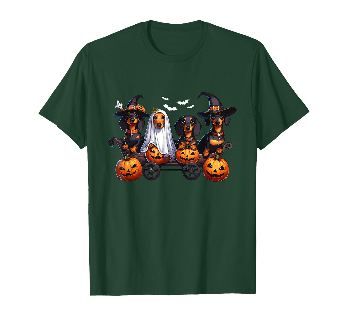 Dachshund Happy Halloweiner Funny Halloween Dogs Lover T-Shirt