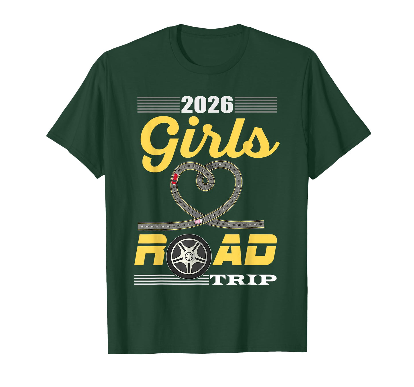 2026 Girls Road Trip Essentials Besties Ladies Teens Women T-Shirt