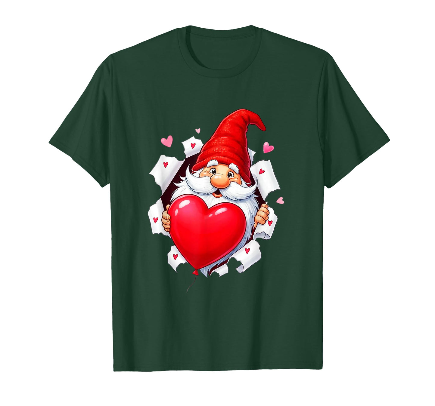 Happy Valentine's Day Gnomes Love Heart T-Shirt
