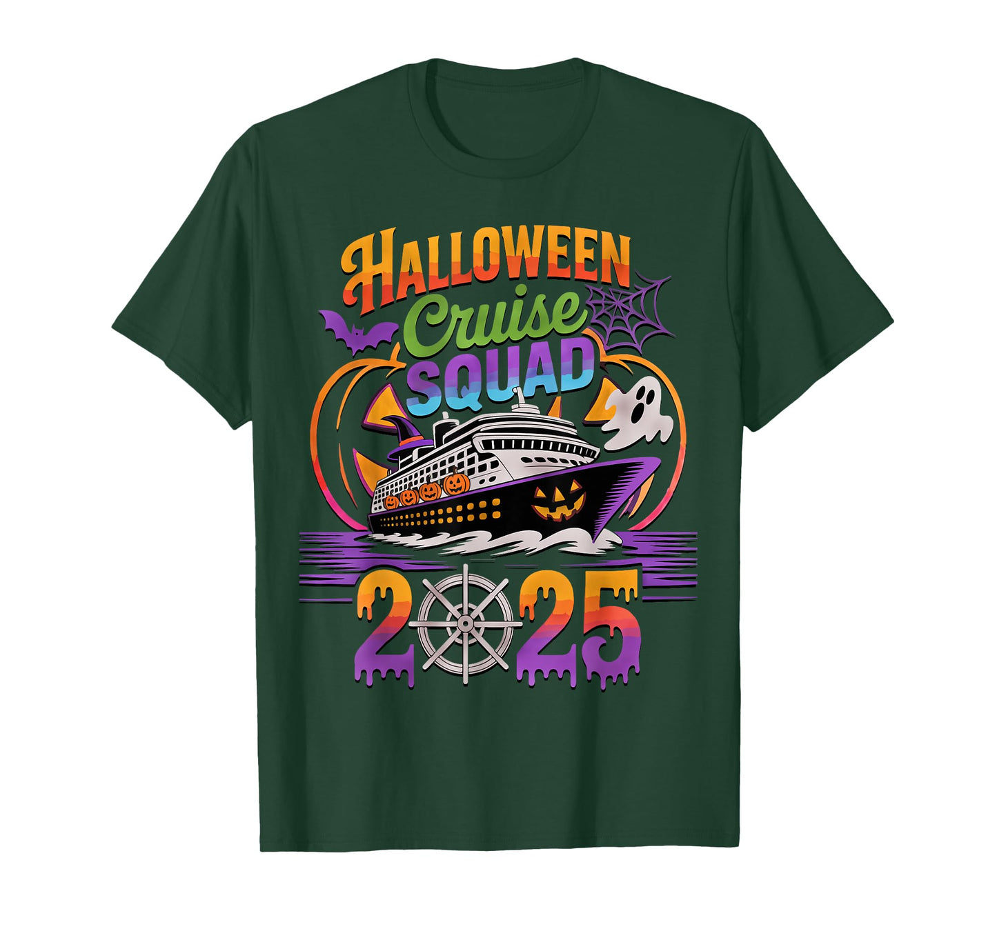 Halloween Cruise Squad 2025 Matching Cruising Crew Vacation T-Shirt