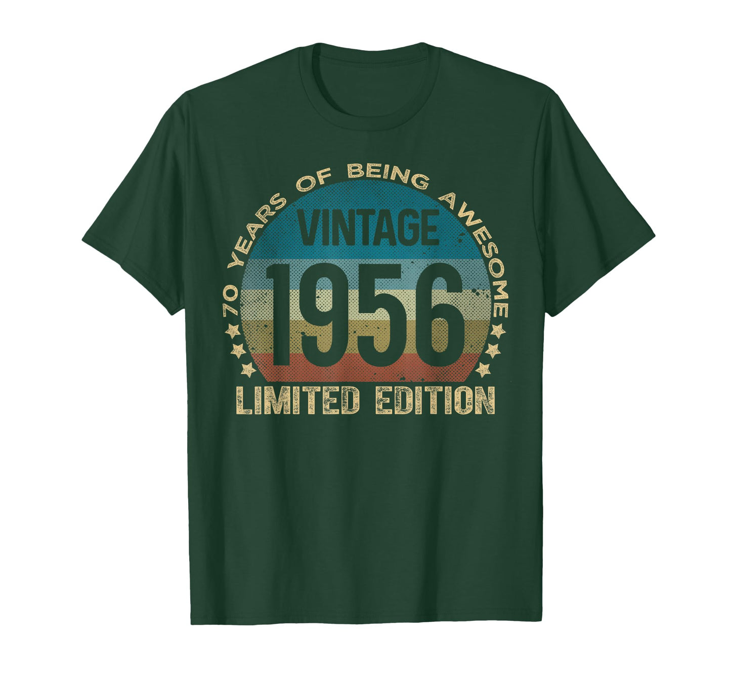 70 Year Old Gifts Vintage 1956 Limited Edition 70th Birthday T-Shirt