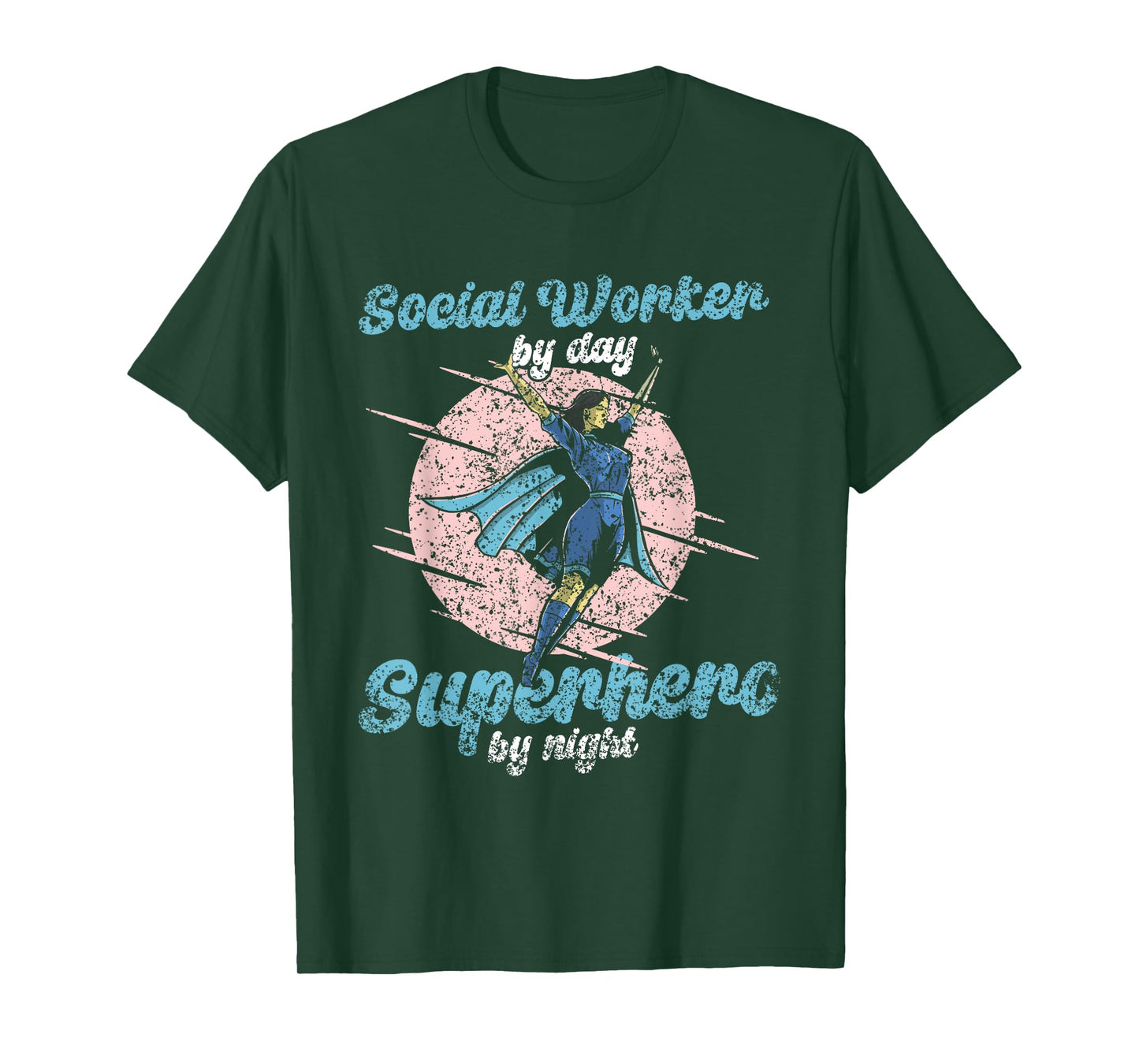 Social Worker By Day Superhero By Night Job Work Social T-Shirt