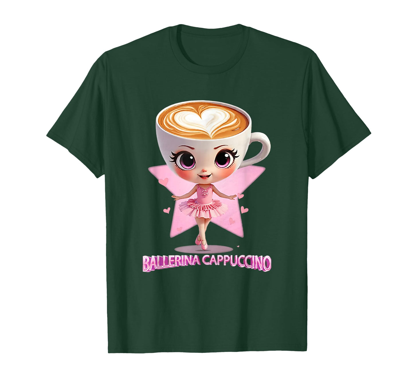 Ballerina Cappuccina Italian Brainrot Funny Cappuccino Meme T-Shirt