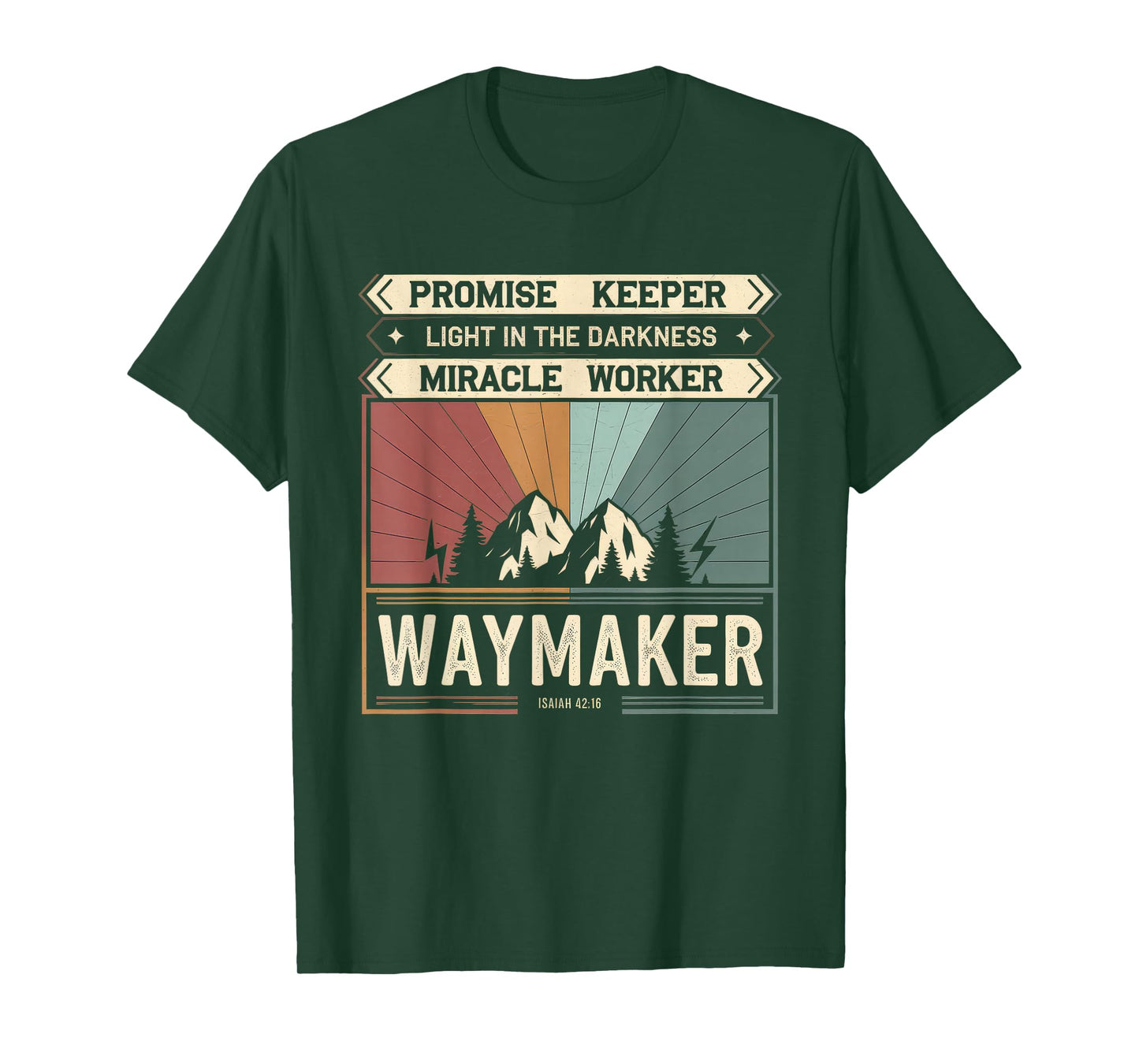 Waymaker Tshirt Promise Keeper Miracle Worker God Christian T-Shirt