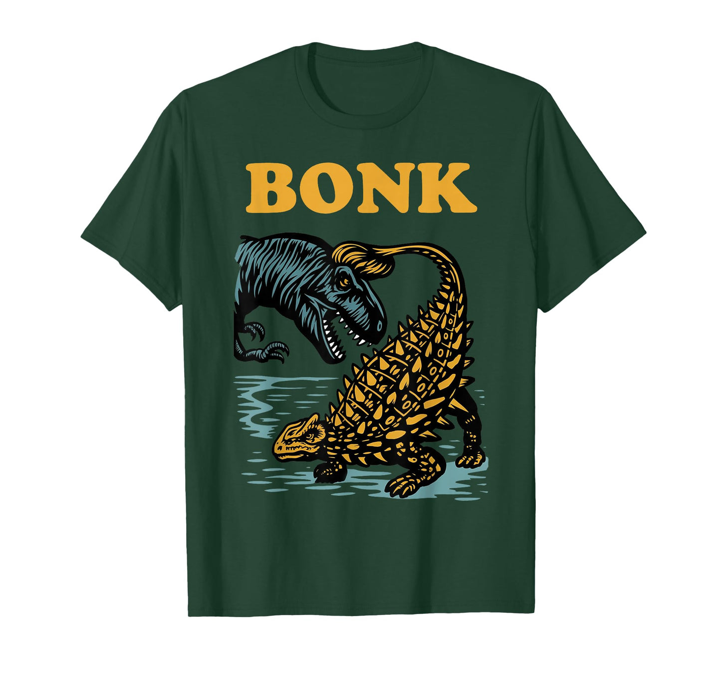 Bonk Dinosaur Funny Prehistoric Humor Design T-Shirt