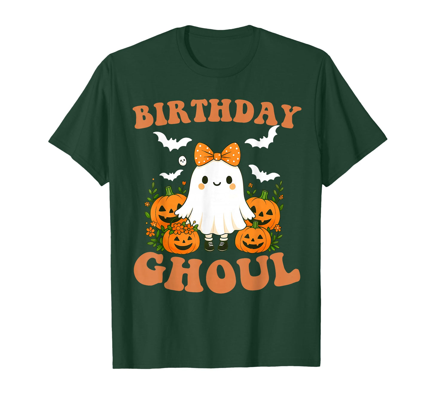 Birthday Ghoul Funny Spooky Ghost Halloween Birthday Girl T-Shirt