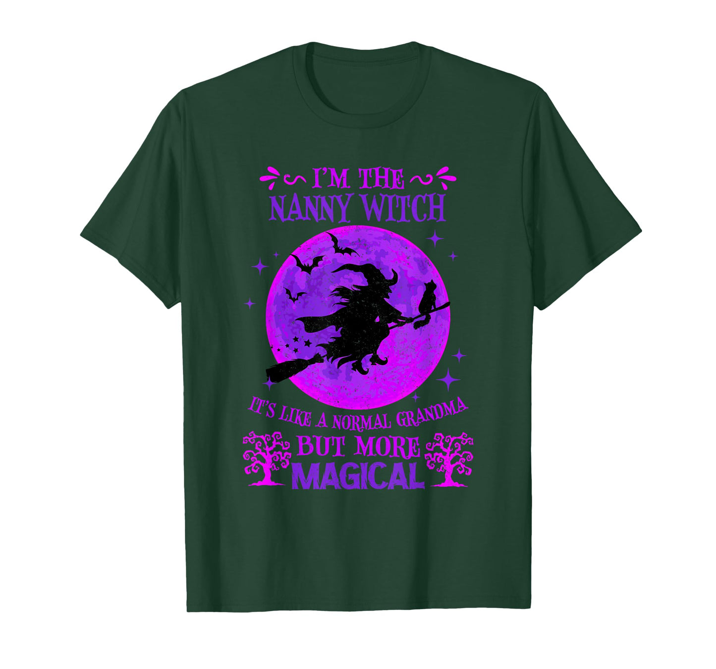 I'm The Nanny Witch Like A Normal Grandma Halloween T-Shirt