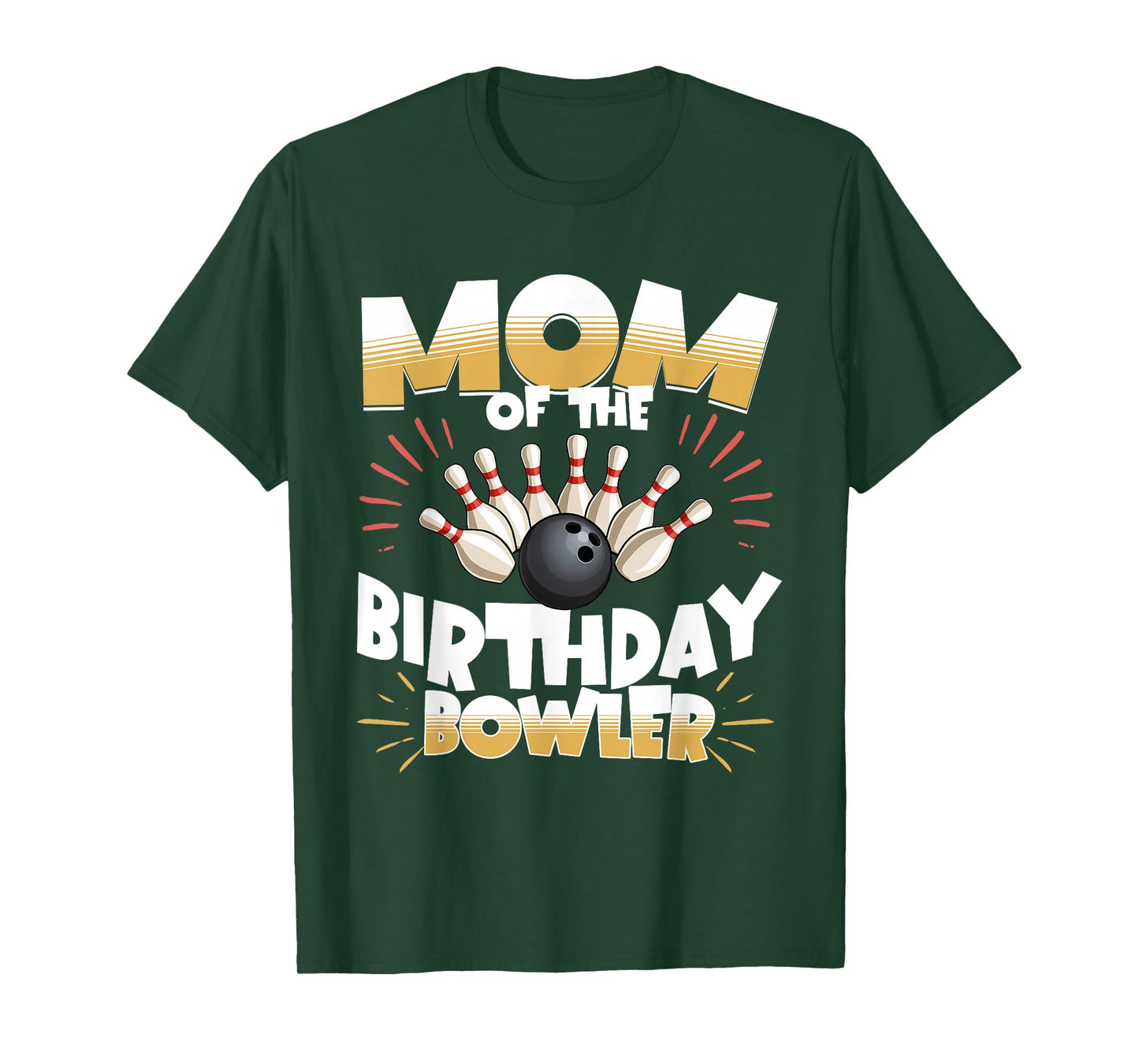 Bowling Party Mom Of The Birthday Bowler Matching Kids T-Shirt