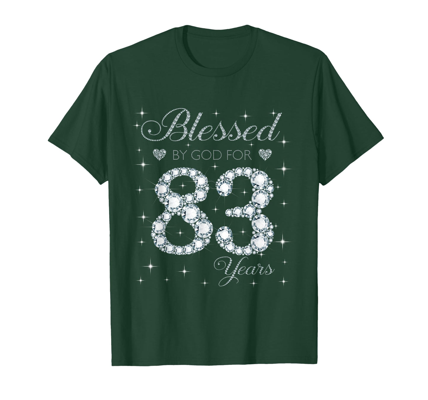 Blessed by God For 83 Years Old 83rd Birthday Gift For Women T-Shirt