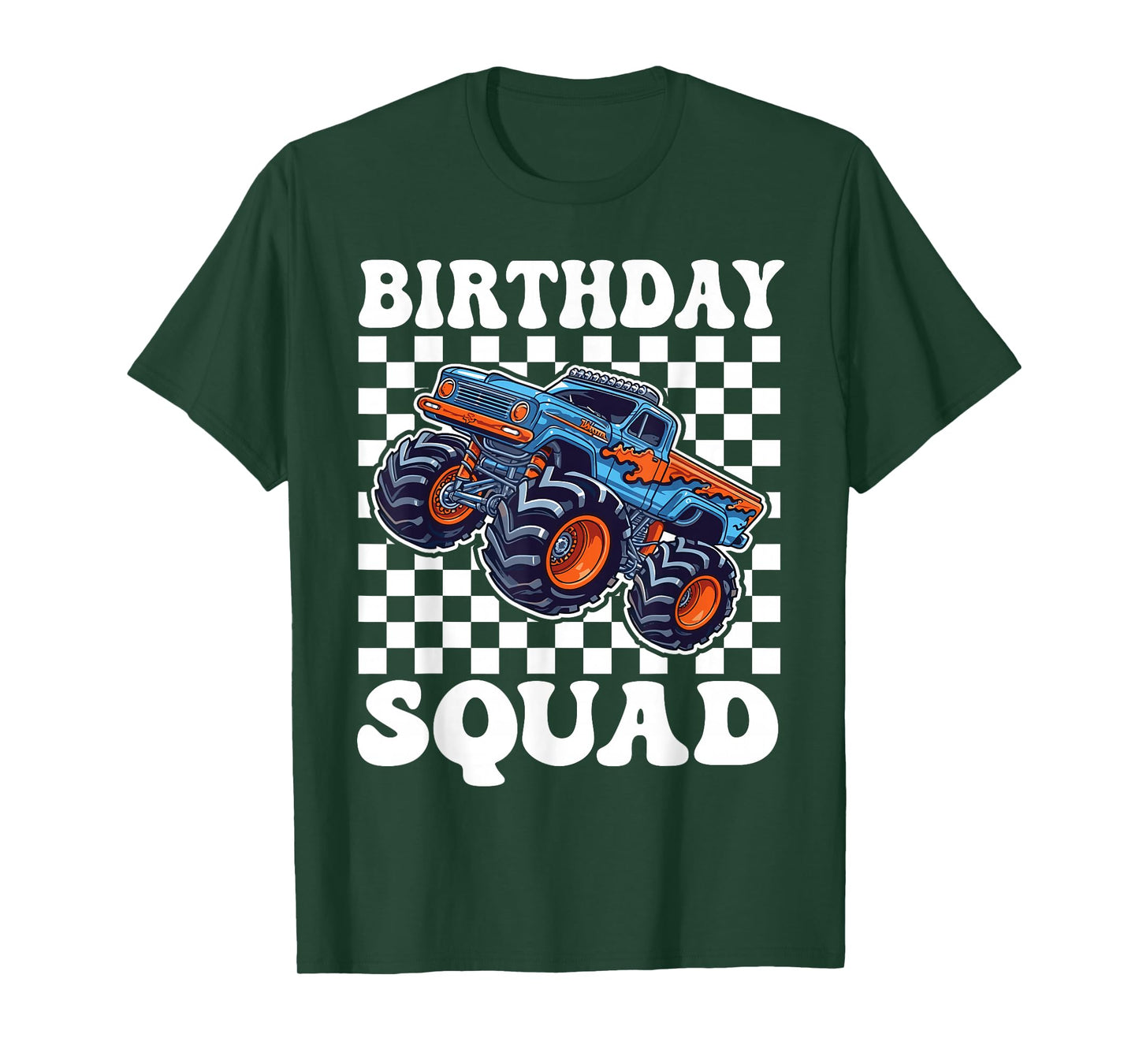 Monster Truck for Toddlers - Birthday Squad Monster Truck T-Shirt