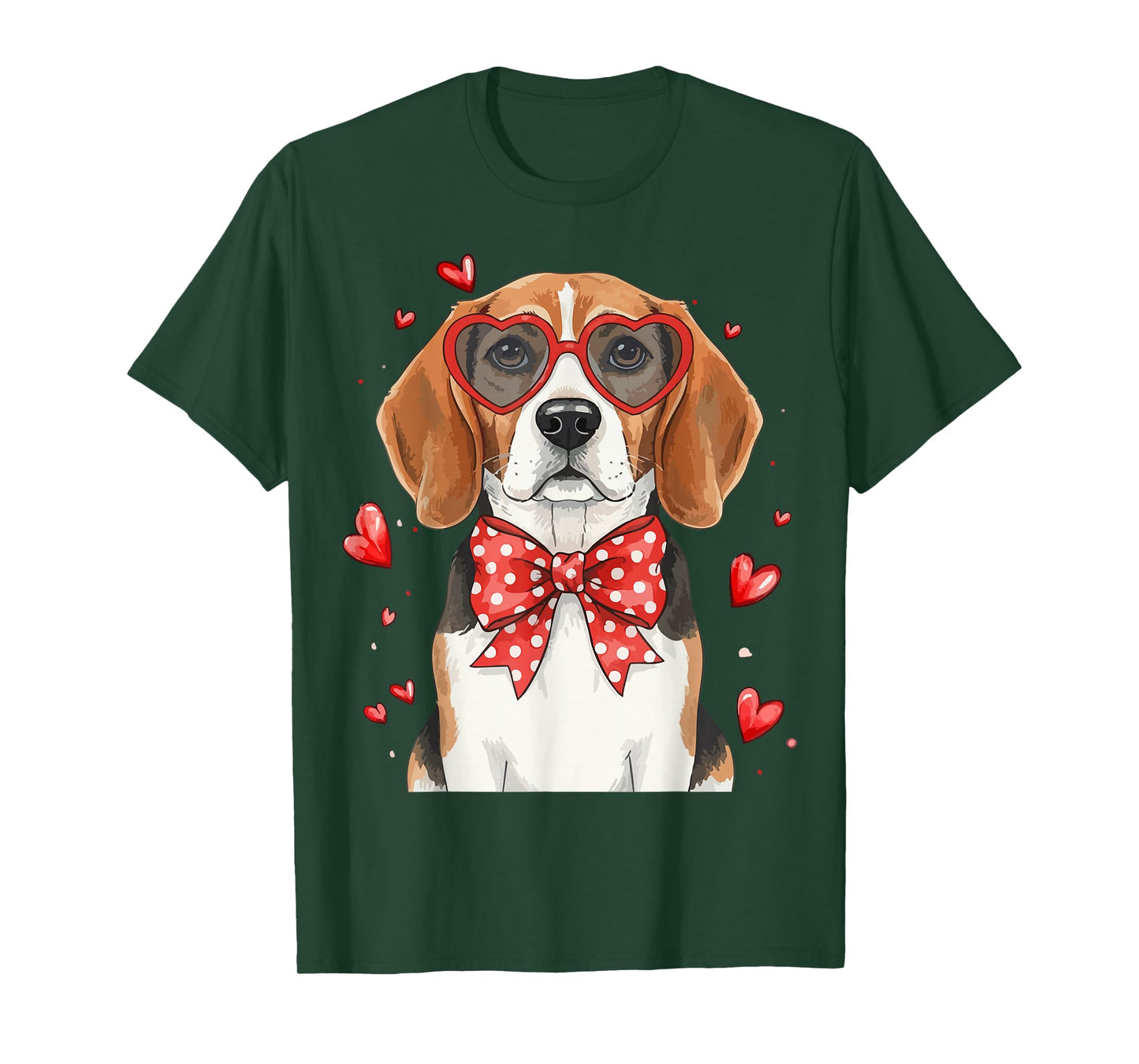 Cute Beagle Dog Heart Love Valentine Pet Animal Lovers T-Shirt