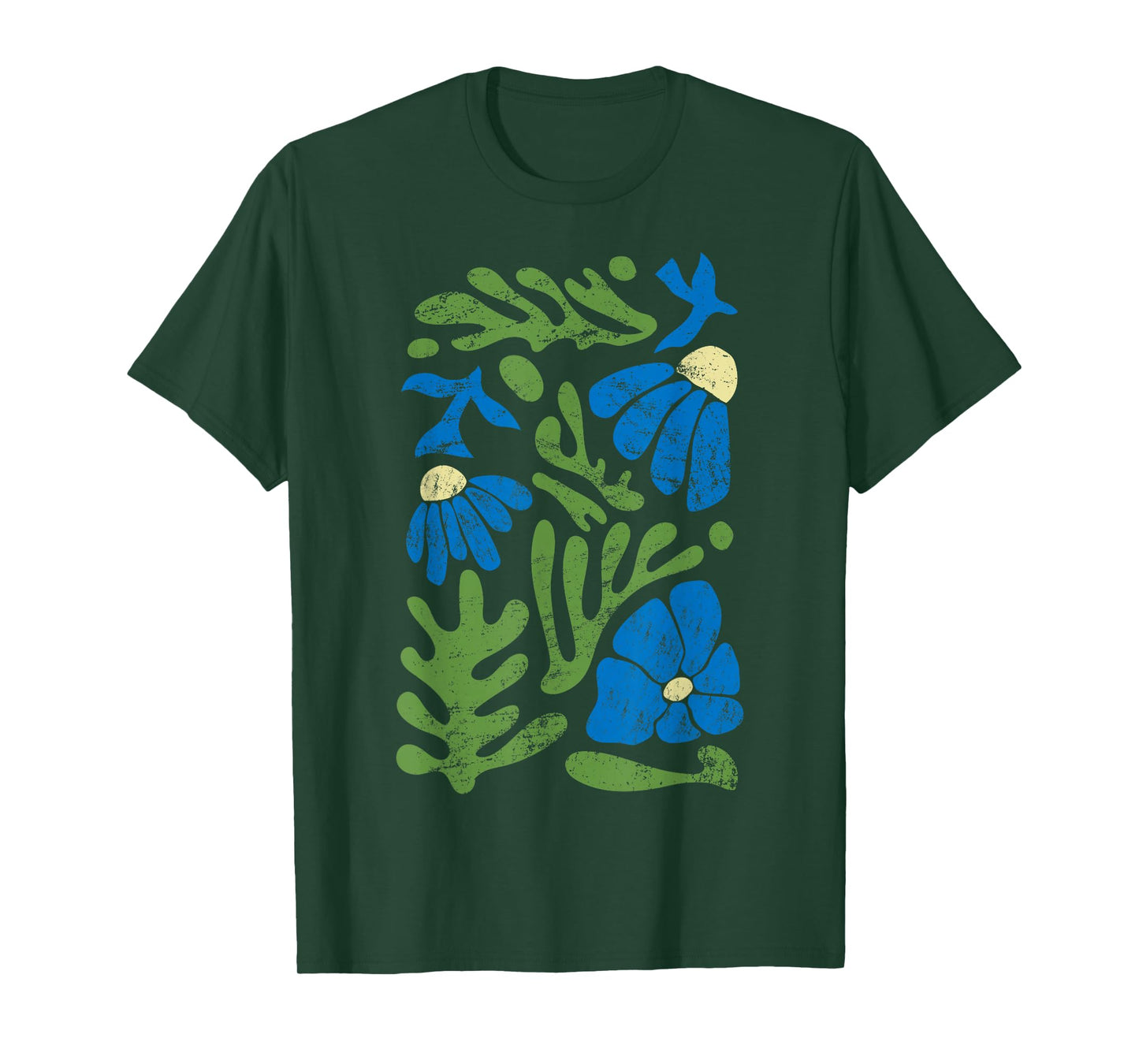 Matisse Abstract Autumn Artificial Flower Aesthetic Paint T-Shirt