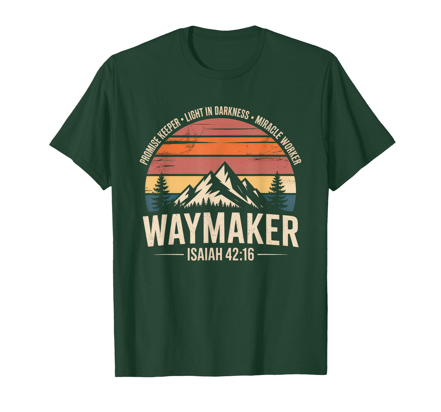 Waymaker Tshirt Promise Keeper Miracle Worker God Christian T-Shirt