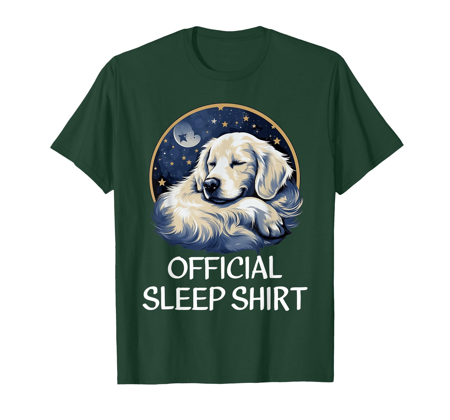 Official Sleep Shirt Golden Retriever Nightshirt Pajama T-Shirt