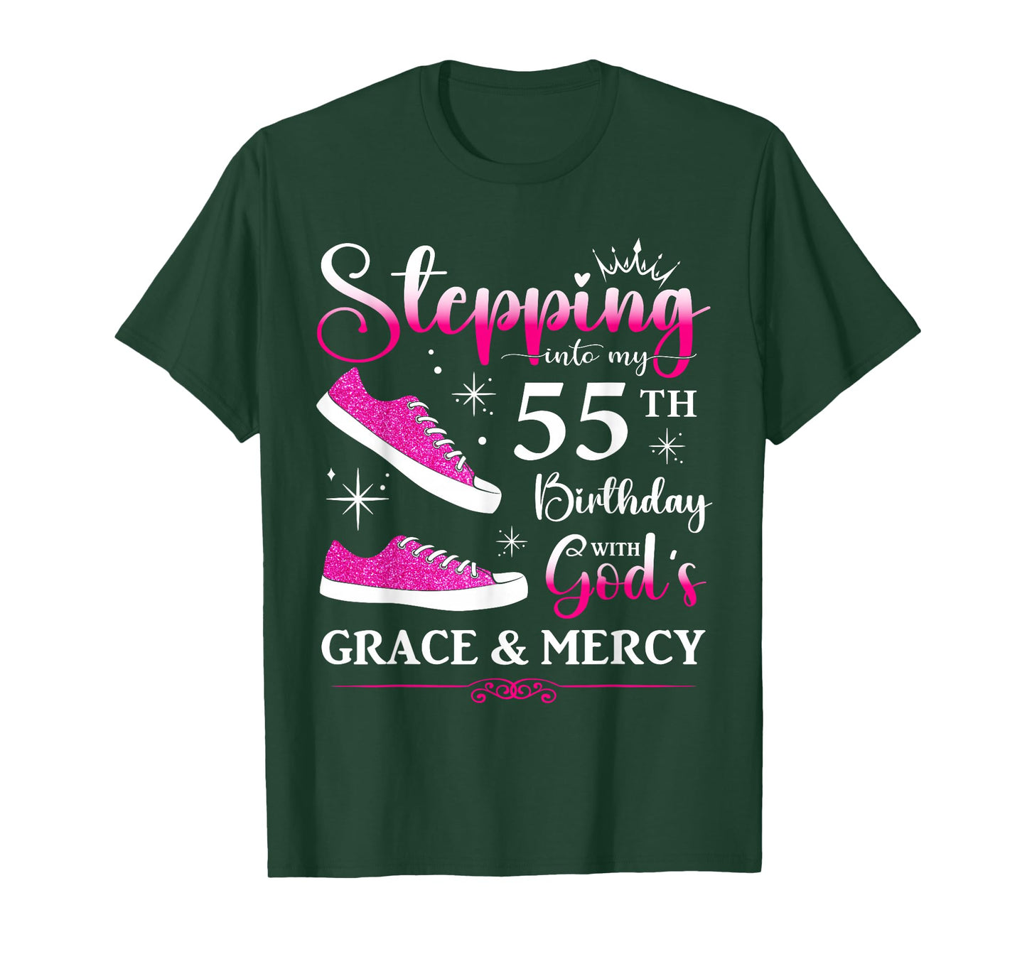 55th Birthday 55 Years Old Bday Queen Party Funny Womens BD T-Shirt