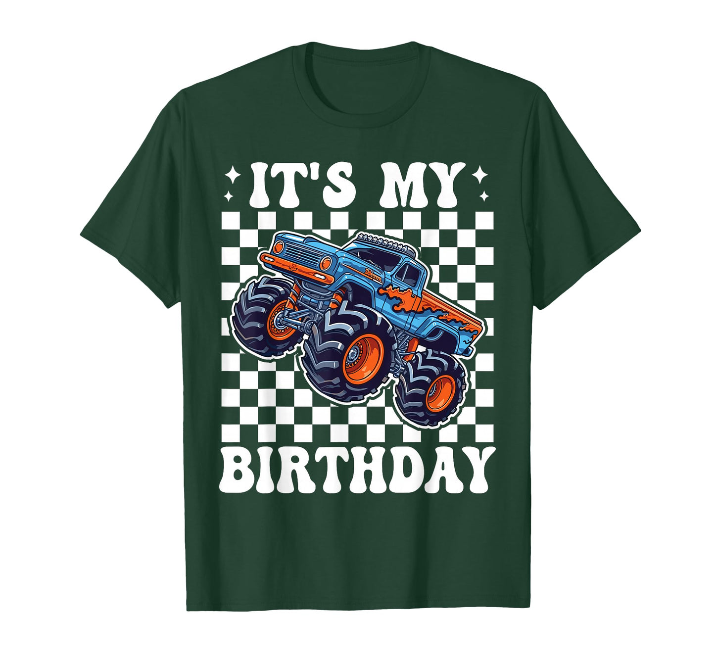 It's My Birthday Monster Truck Car Gifts Birthday Boys T-Shirt