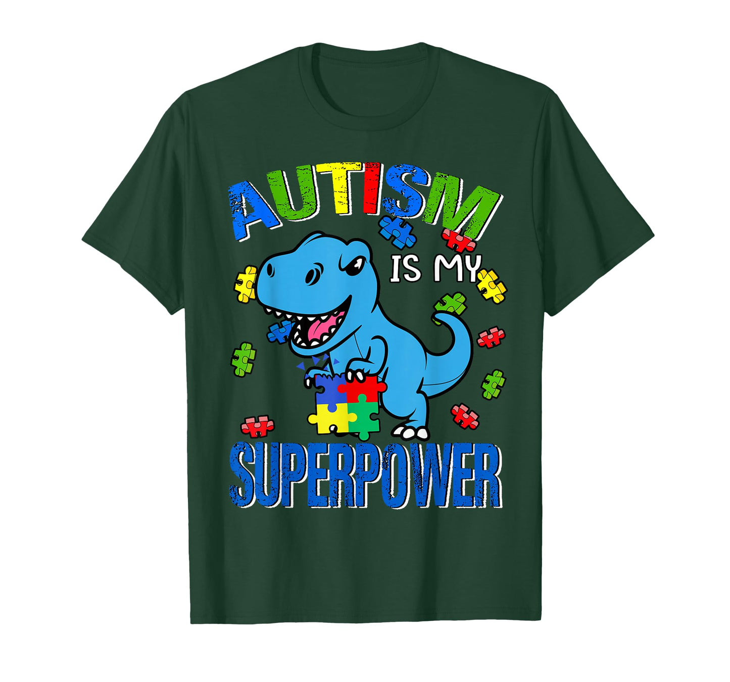 Autism Awareness Is My Superpower Kids Boys T-Shirt
