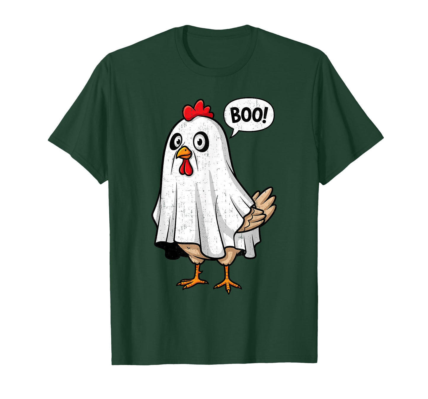 Cute Chicken Boo Funny Halloween Costume Men Women T-Shirt