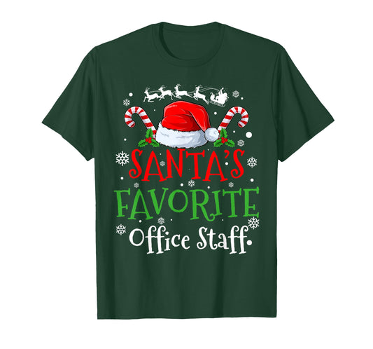 Santa's Favorite Office Staff Christmas Party T-Shirt