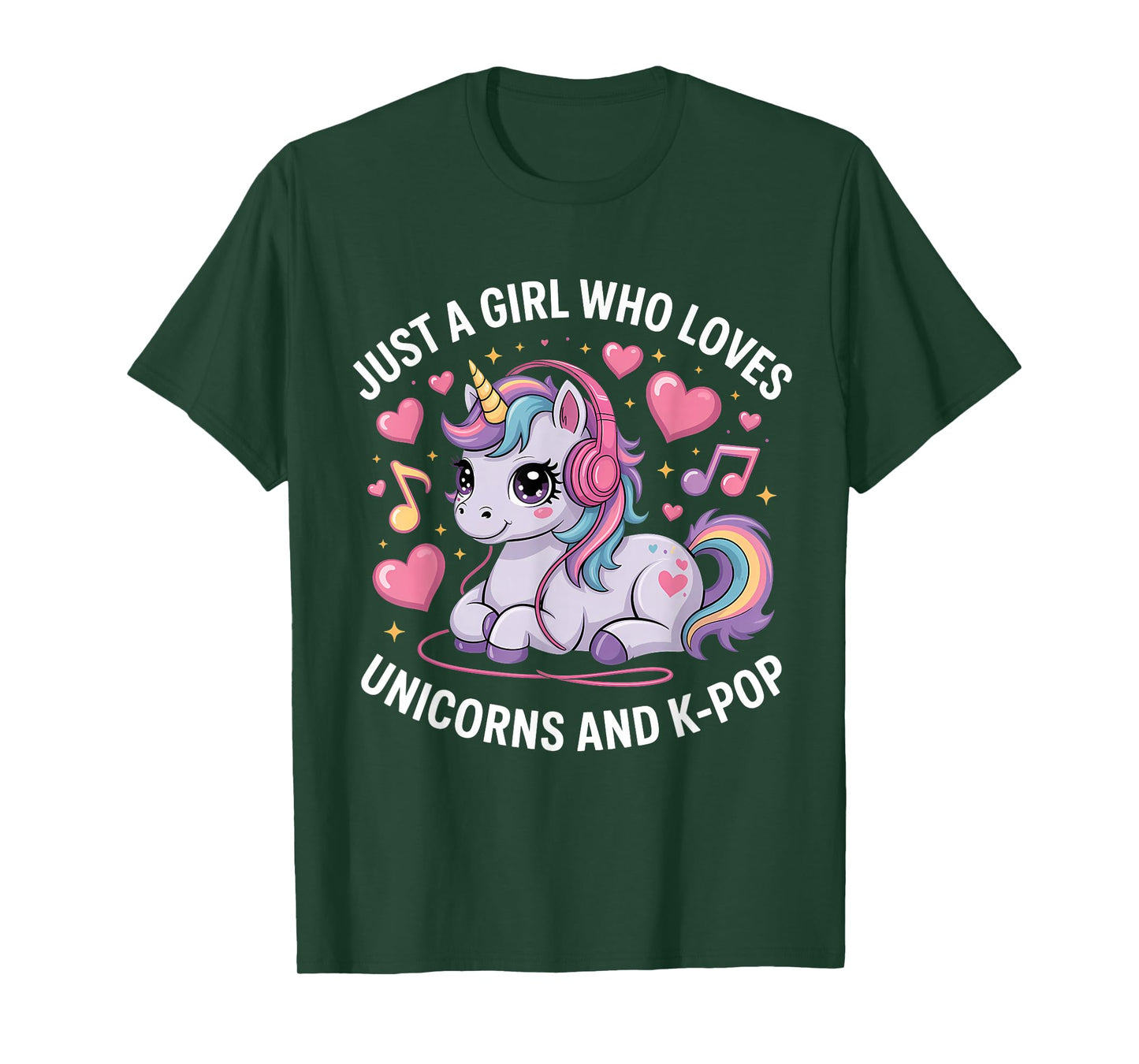K-Pop Just A Girl Who Loves Unicorns and K-Pop K Pop Kpop T-Shirt