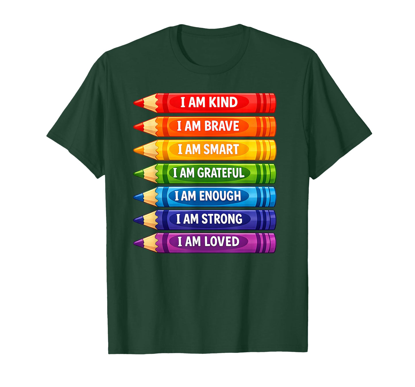Positive Affirmations Crayons for Kids T-Shirt