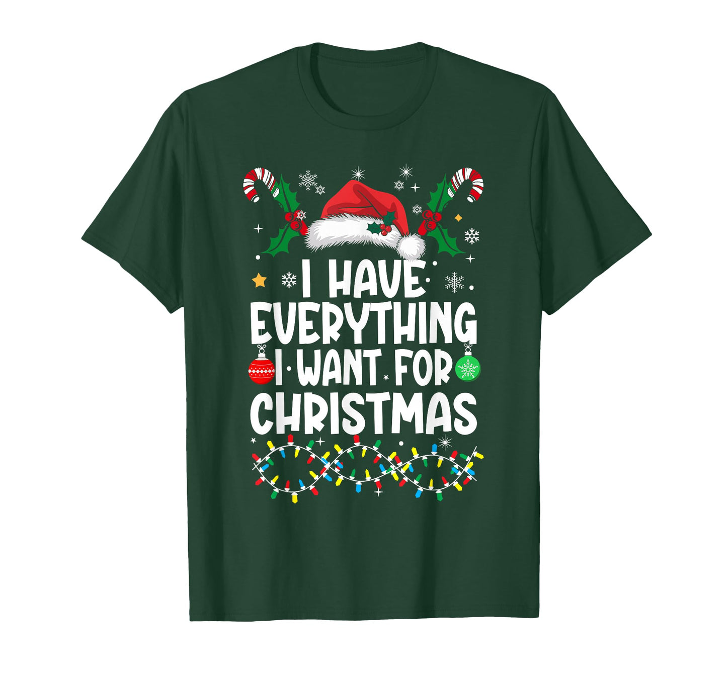 I Have Everything I Want for Christmas Its Me I'm Everything T-Shirt
