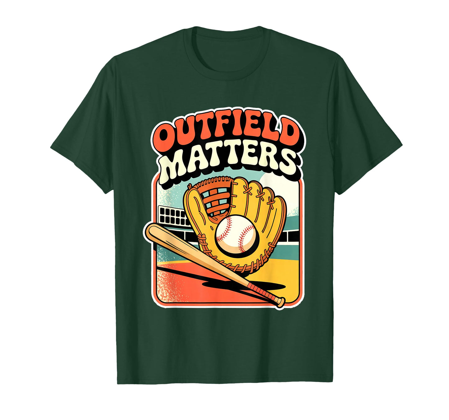 Outfield Matters Baseball Outfielder Athlete Sports - T-Shirt