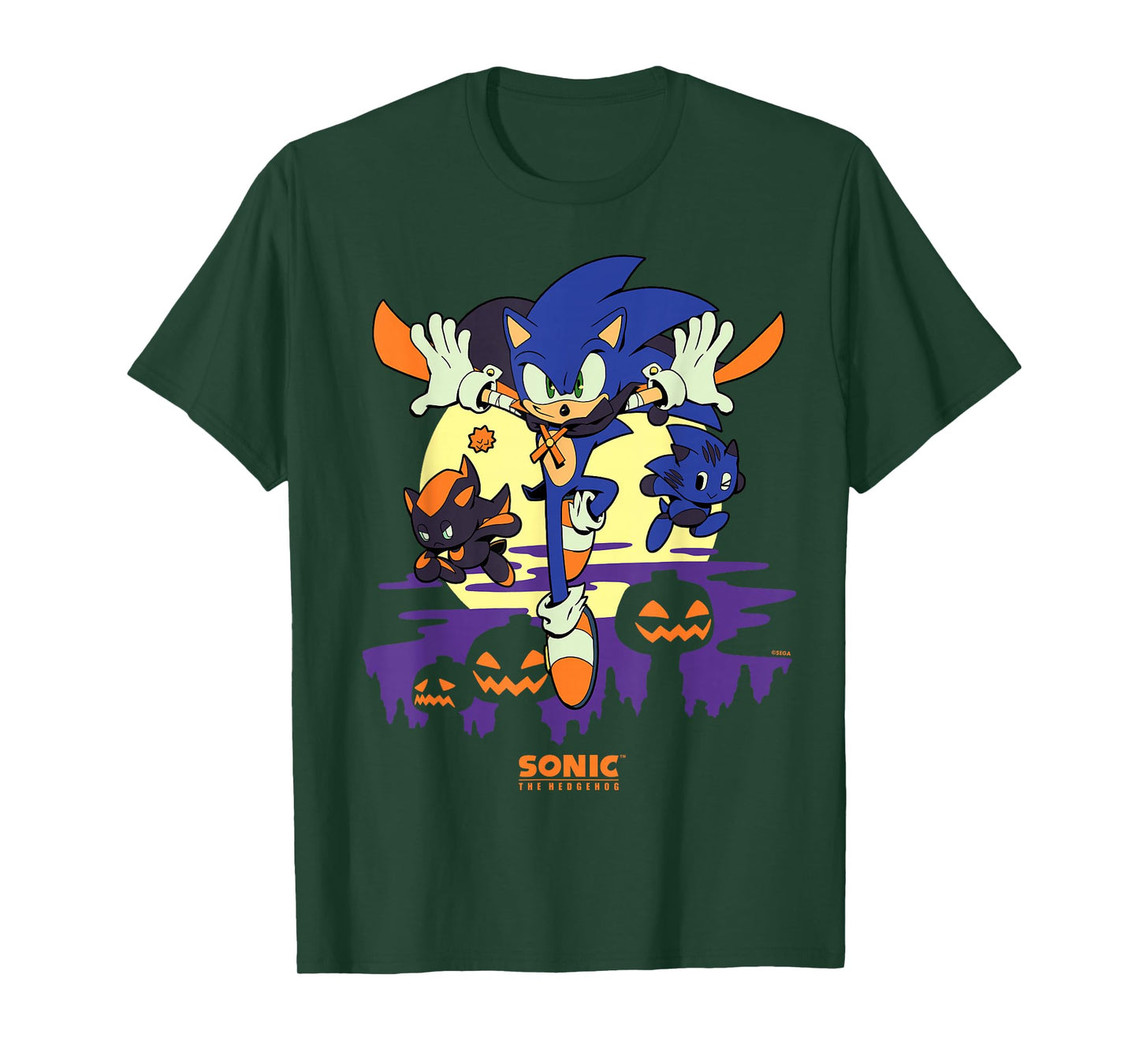 Sonic The Hedgehog - Chao Tales Halloween Moonlight Haunt T-Shirt
