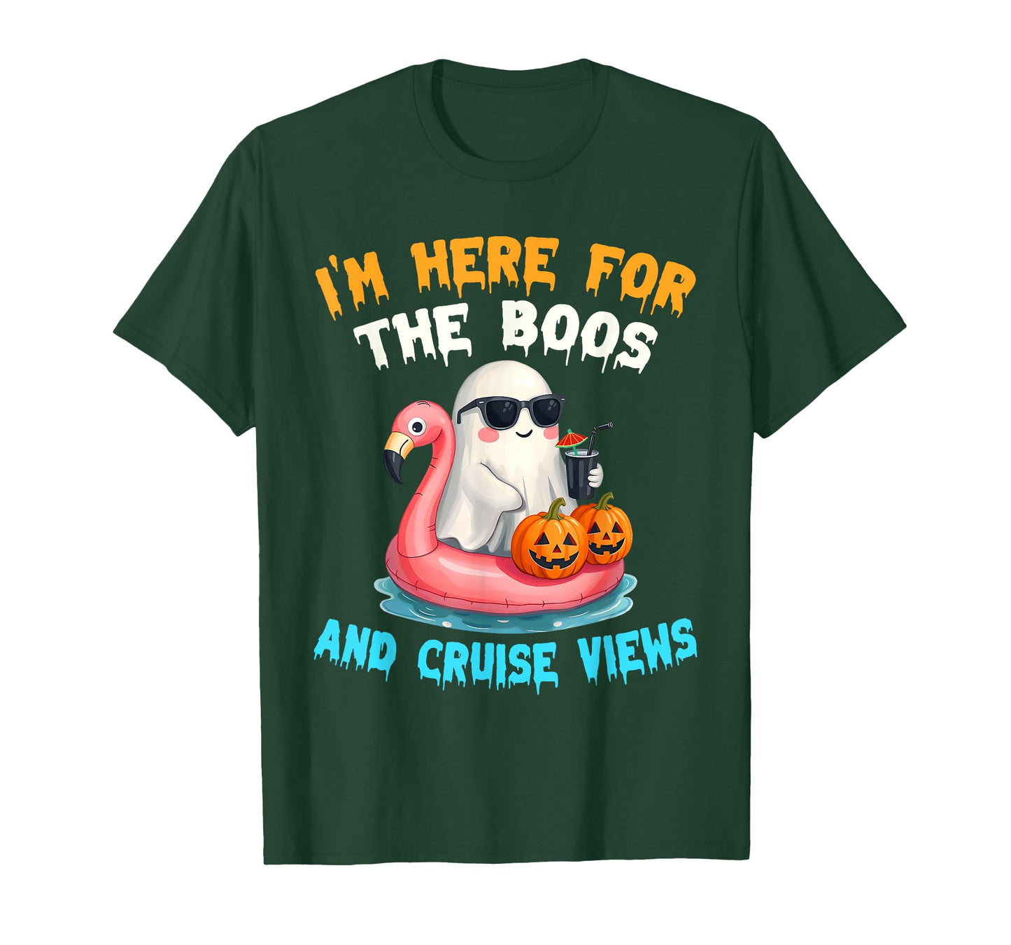 I'm Here for The Boos and Cruise Views Halloween Cruise T-Shirt