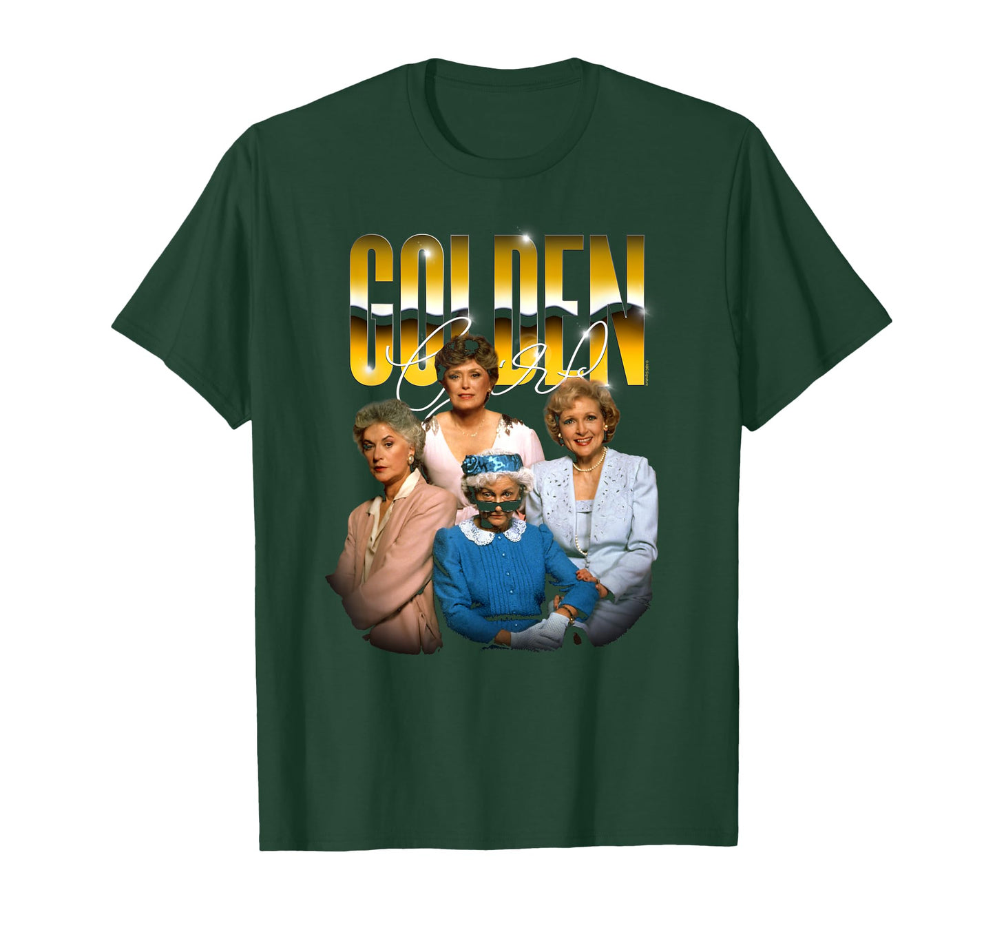 The Golden Girls Golden Chrome Funny TV Show T-Shirt