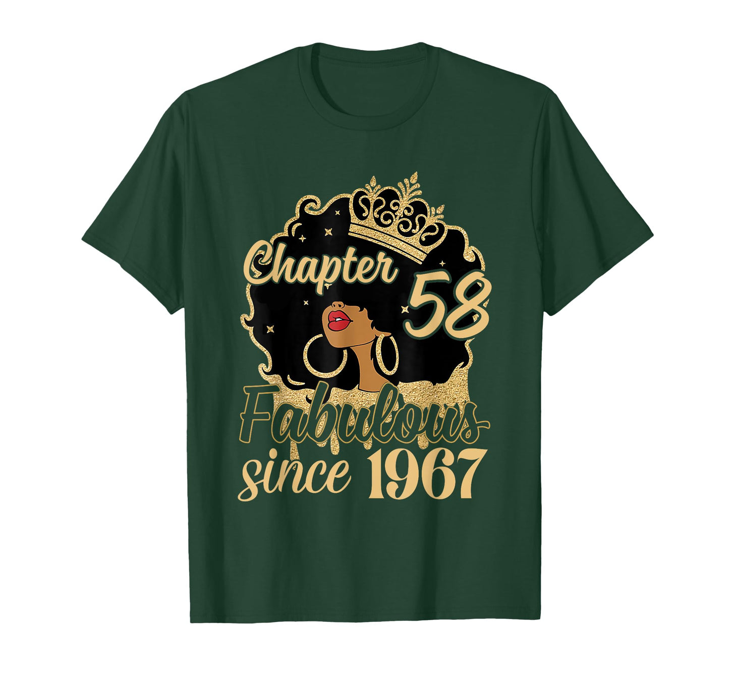Chapter 58 Fabulous Since 1967 58th Birthday for Girls Women T-Shirt